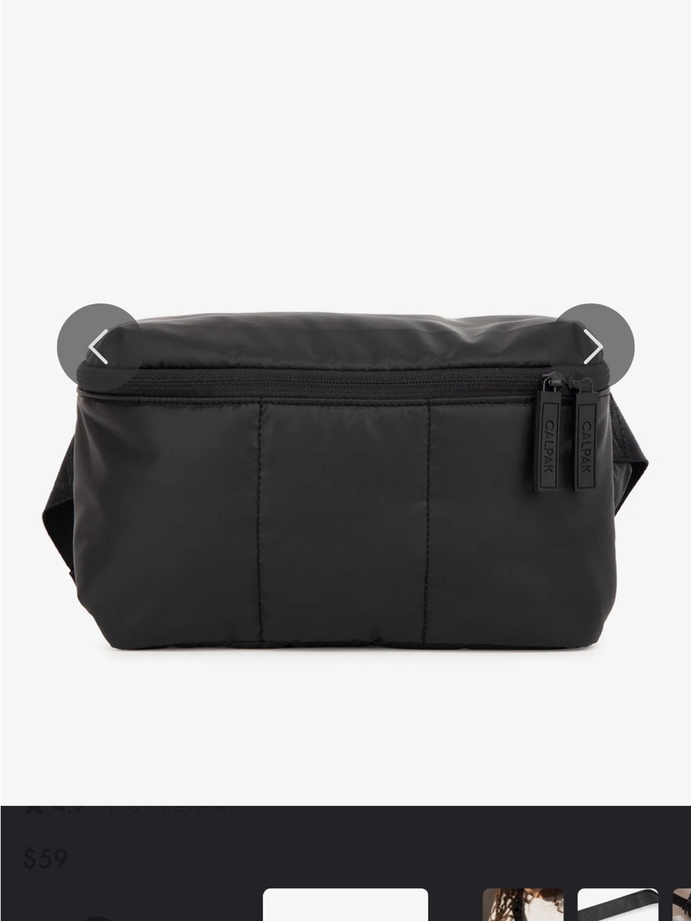 Calpak Black Belt Bag